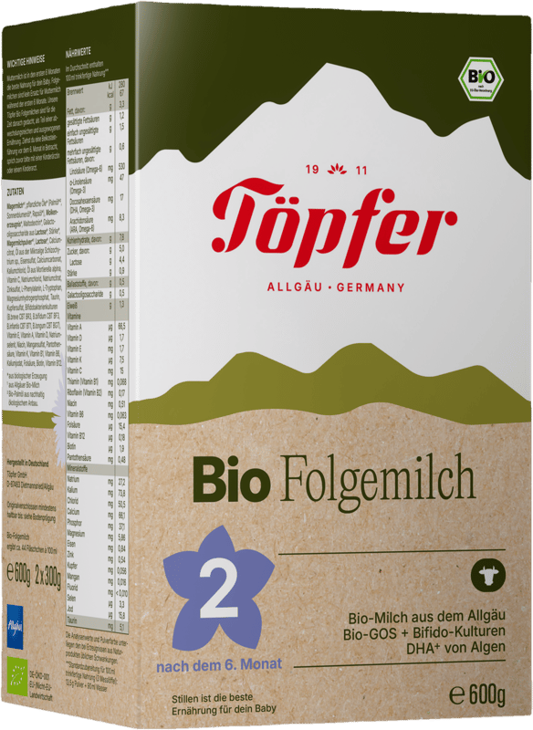 Töpfer BIO Pokračovací mléčná kojenecká výživa 2