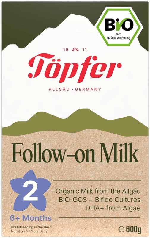 Töpfer BIO 2 pokračovací kojenecké mléko