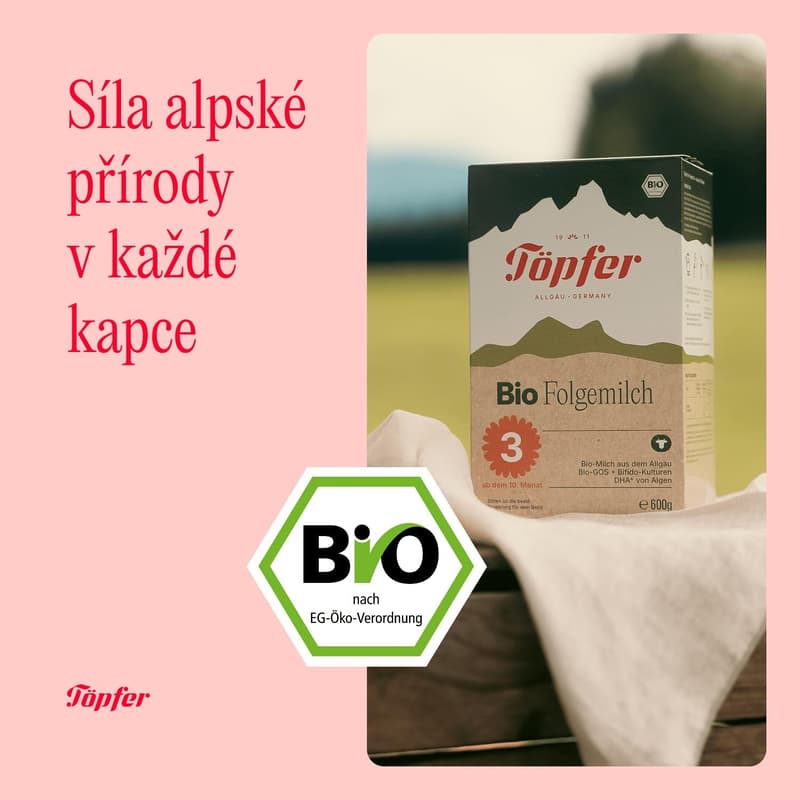Töpfer BIO 3 pokračovací kojenecké mléko