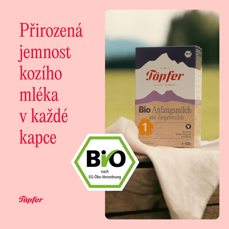 Töpfer BIO Kozí 1 počáteční kojenecké mléko