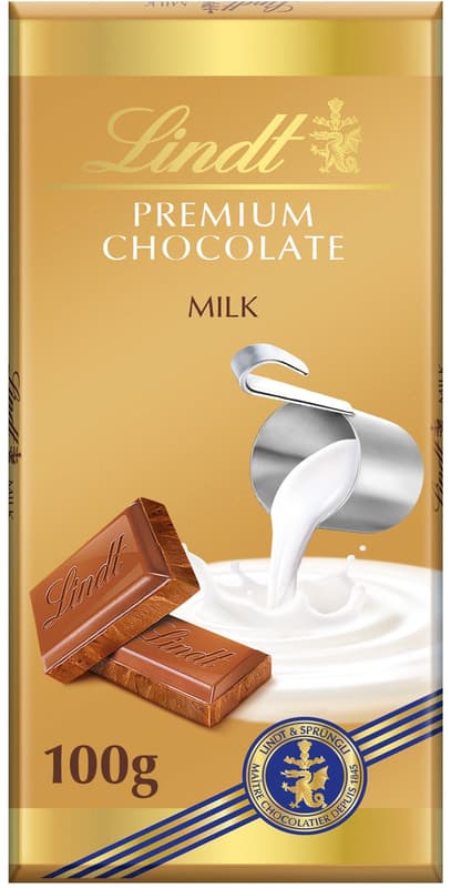 Lindt Čokoláda Gold Tablet Premium Mléčná