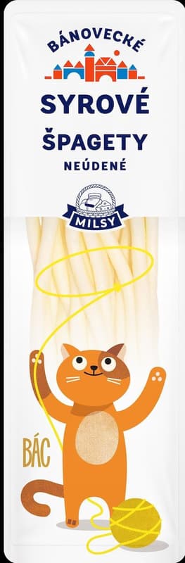 Milsy Bác Bánovecké sýrové špagety neuzené