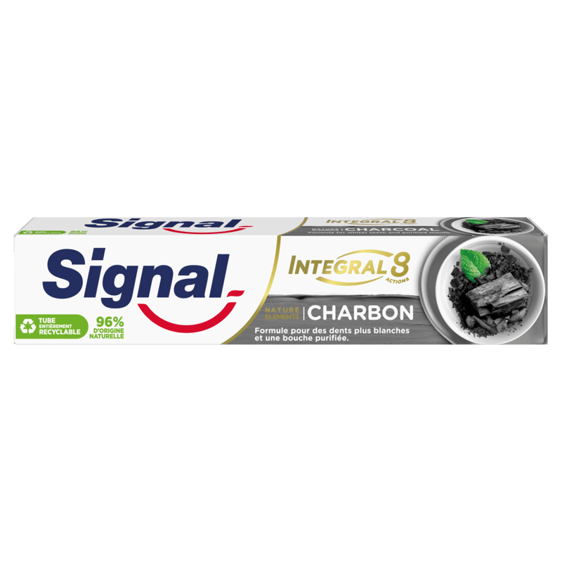 Signal Nature Elements Integral 8 Charcoal zubní pasta