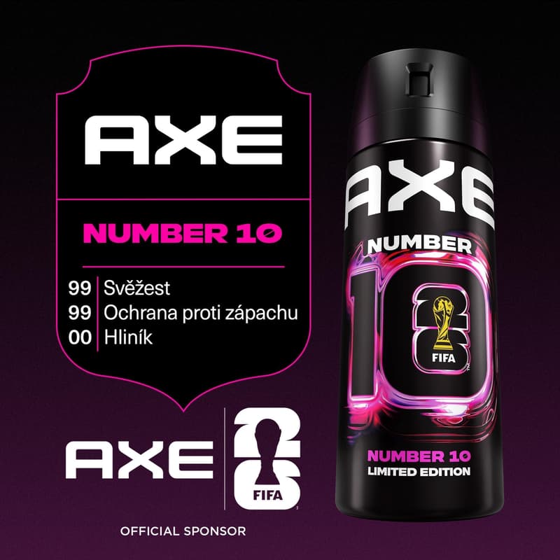 Axe Number 10 FIFA deodorant sprej