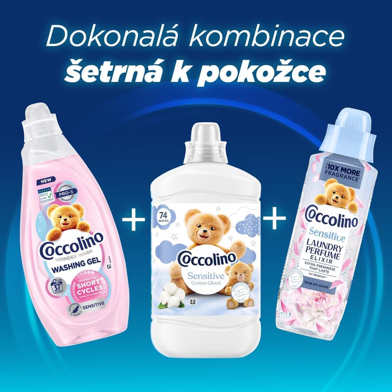 Coccolino Wonder Wash Sensitive prací gel (1,48 l)