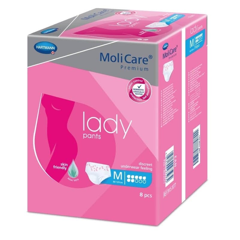 KALHOTKY NAVLÉKACÍ MOLICARE LADY PANTS 7 KAPEK M BOKY 80-120CM,1372ML,8KS