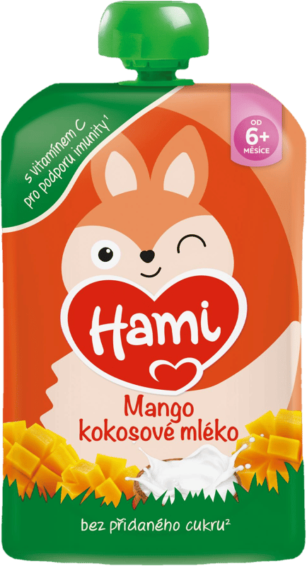 Hami Kapsička mango a kokosové mléko