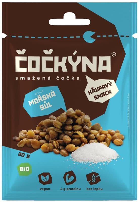 Čočkýna BIO Smažená čočka s mořskou solí