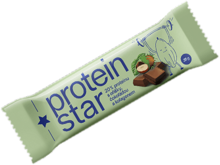 protein star 20% čokoláda s oříšky