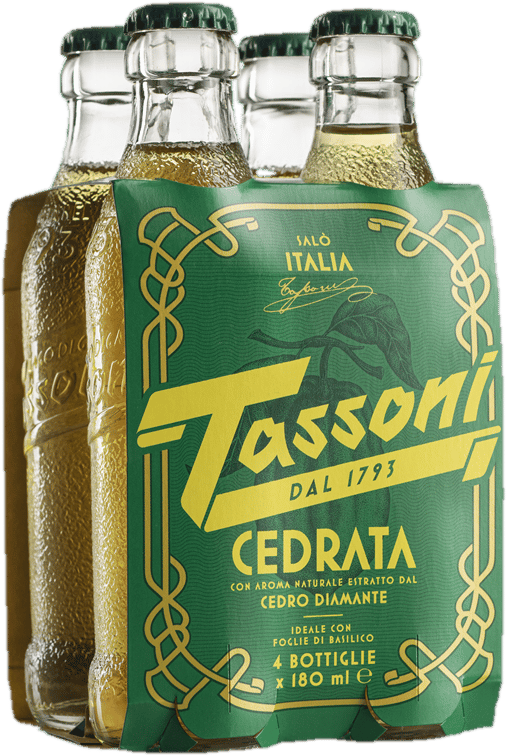 Tassoni Cedrata 4×180ml sklo