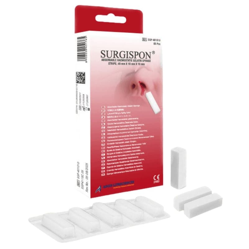 Surgispon nasal strips 40x10x10mm 5ks