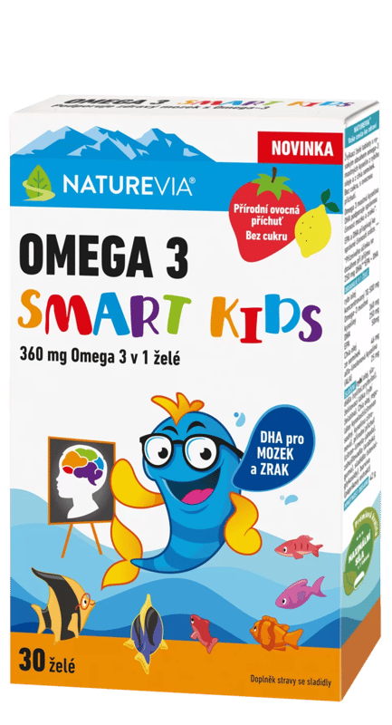 Naturevia Omega 3 Smart Kids 30 želé
