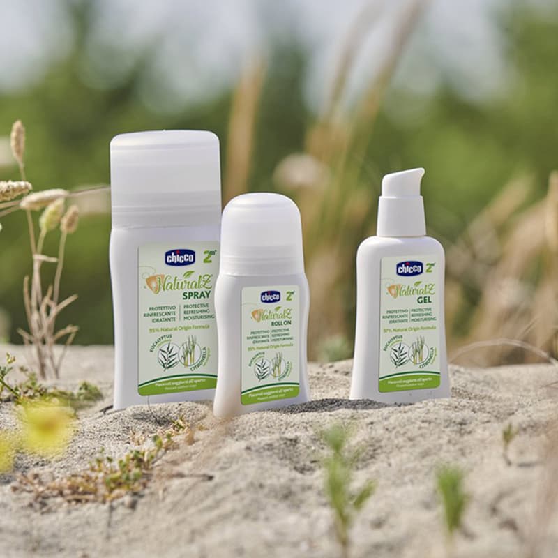 Chicco Mosquito Repellent Spray, protective and refreshing, 95% natural ingredients, 100 ml, 2m+