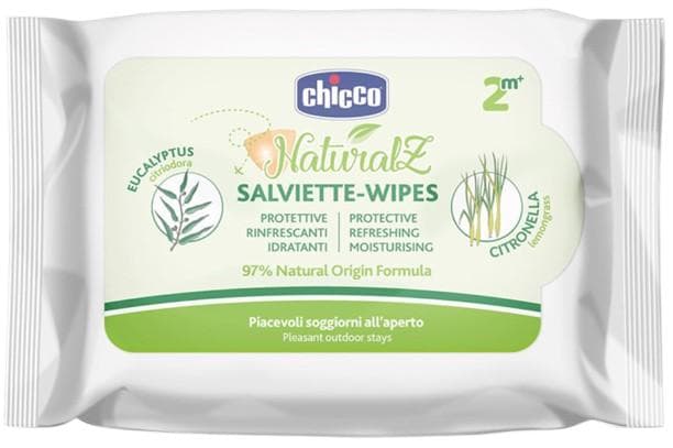 Chicco Ochranné a osvěžující ubrousky proti komárům 2m+