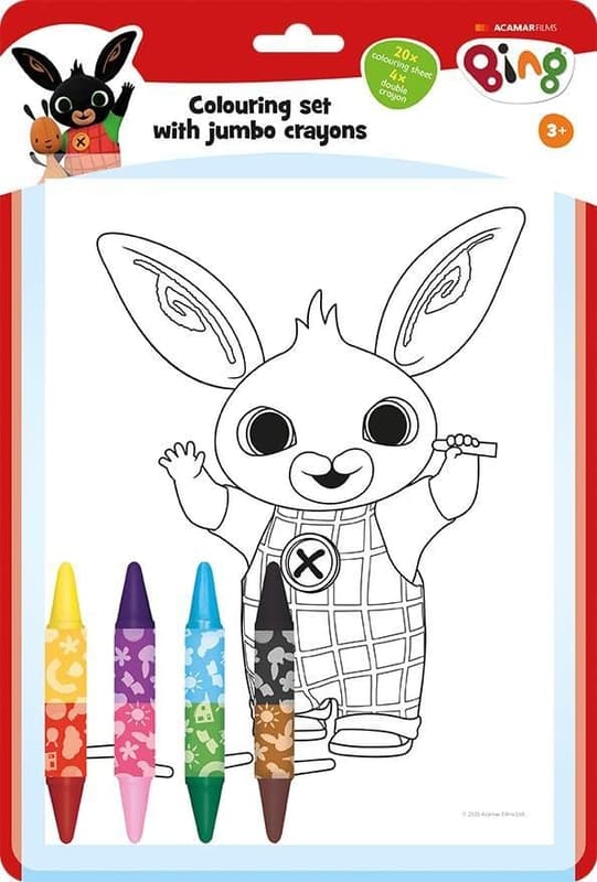 Colouring set with double-ended wax crayons Bing