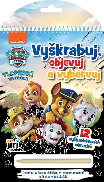 JIRI MODELS Vyškrabuj, objevuj, vybarvuj Tlapková patrola