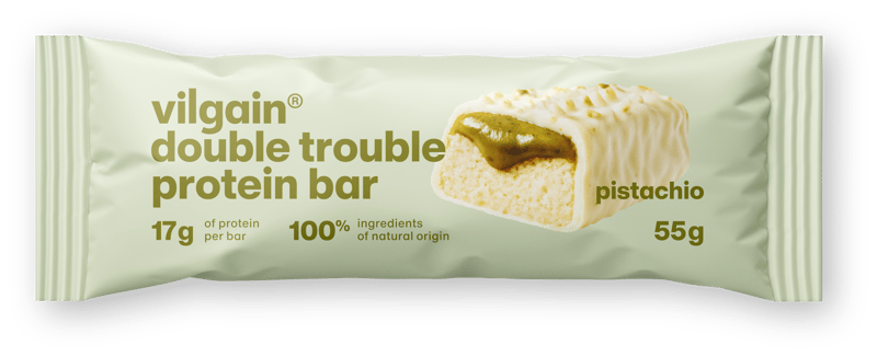 Vilgain Double Trouble Protein Bar pistácie