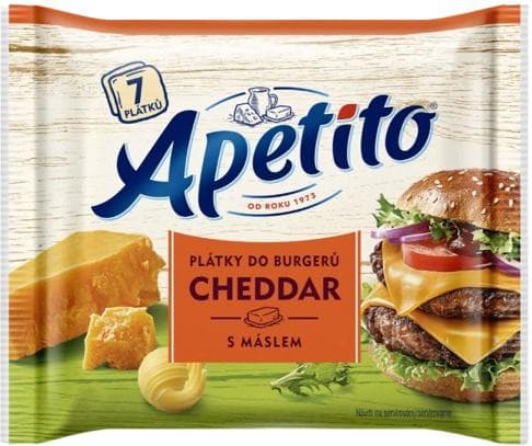 Apetito cheddar slices for burgers 130g