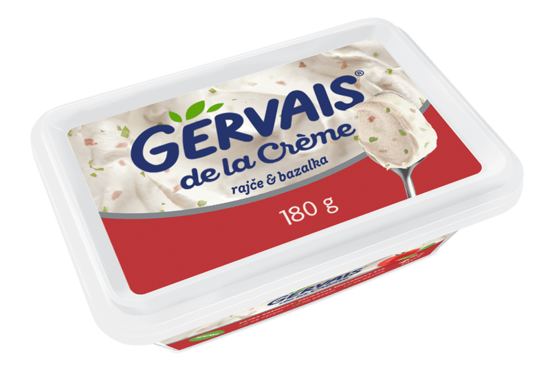 Gervais Sýr de la Crème rajče & bazalka
