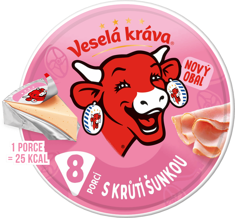 Veselá kráva with ham 120 g