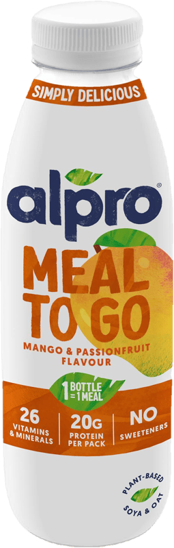ALPRO Meal to go drink with mango and passion fruit flavor