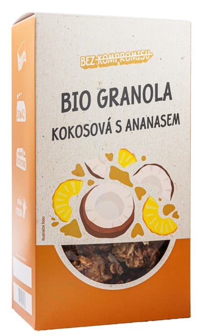 Rohlik.cz BIO Granola kokosová s ananasem