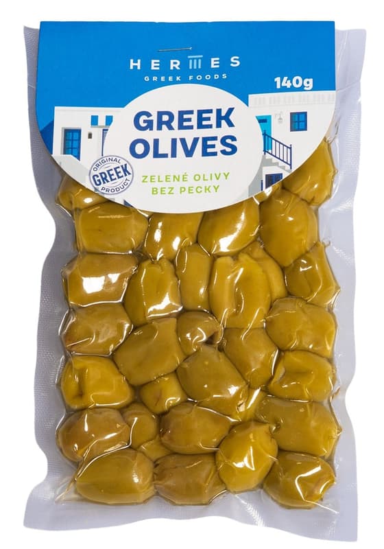 Hermes Green pitted olives 