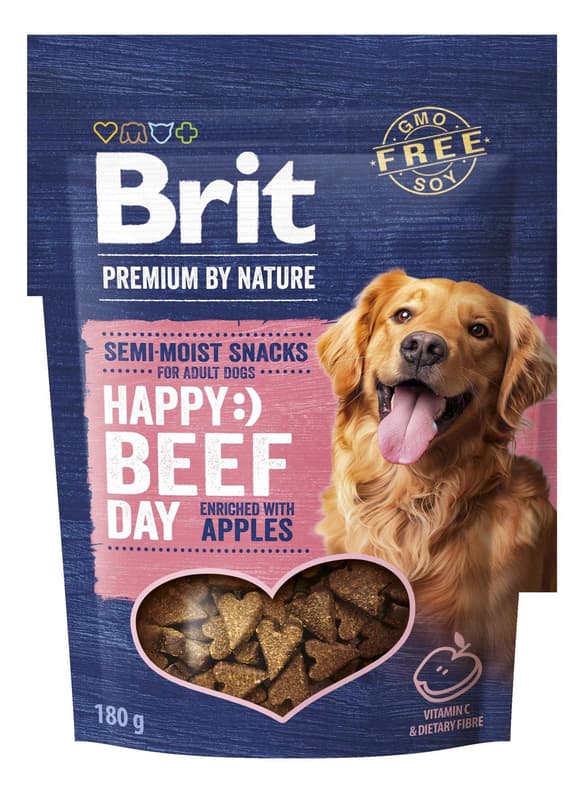 Brit Premium by Nature pamlsky pro psy hovězí s jablky