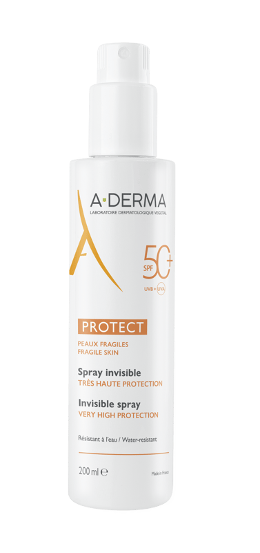 A-DERMA Protect transparentní sprej SPF50+ 200ml