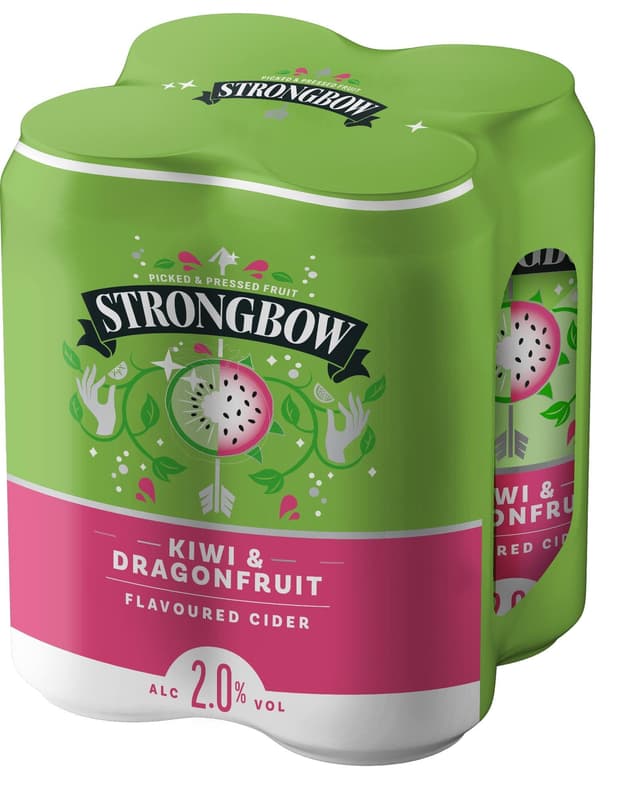Strongbow Kiwi & Dragonfruit cider 4×0,44 l can