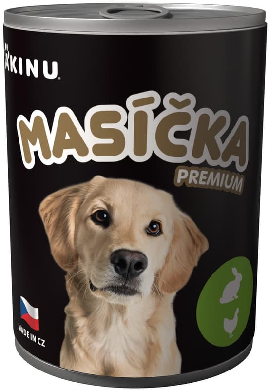 Akinu Masíčka Premium konzerva mleté s králičím konzerva pro psy