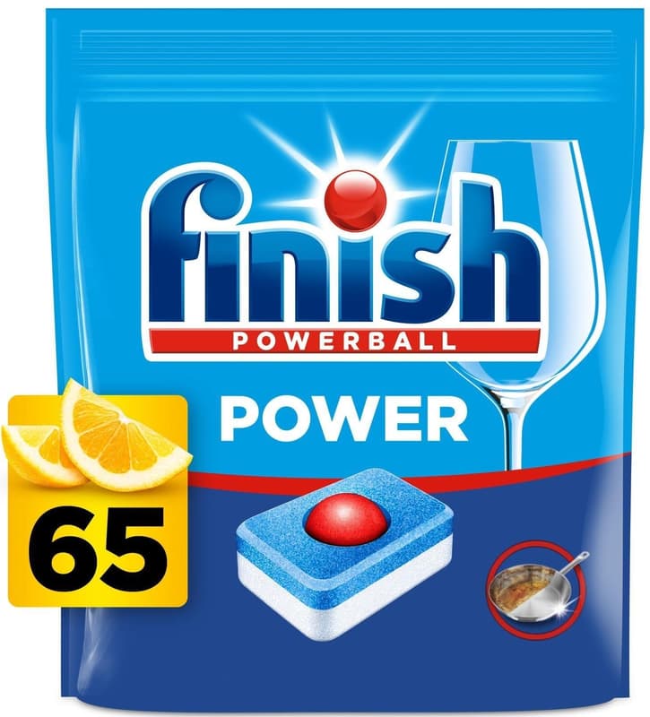 Finish Power dishwasher tablets – Lemon 65 pcs