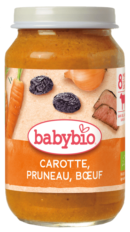 Babybio BIO Carrots and dried plums with beef