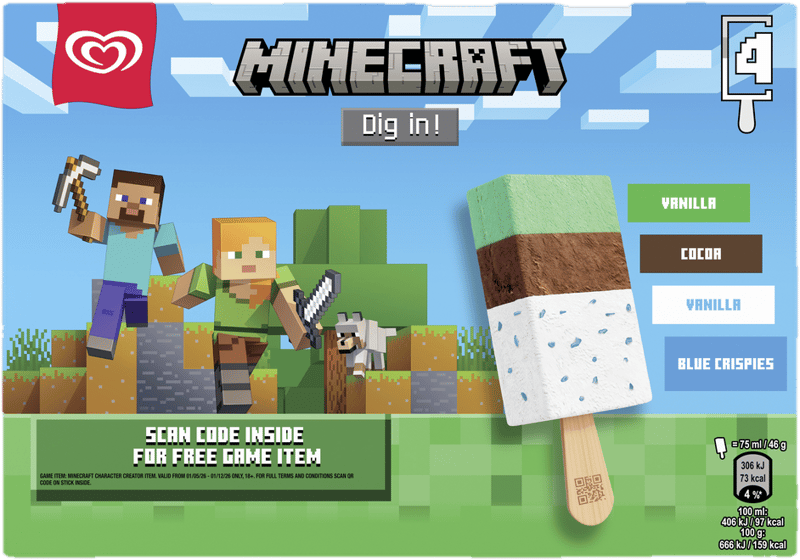 Minecraft 4x75ml