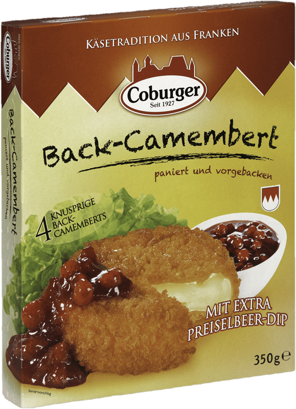 COBURGER Baked Camembert cheese with cranberry dip