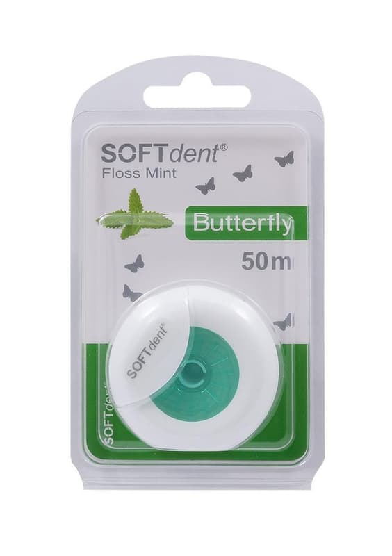 SOFTdent Butterfly dentální nit s mátou