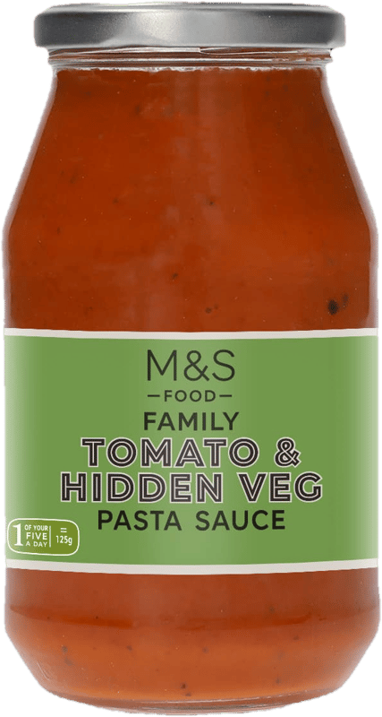 Marks & Spencer Rajčatová omáčka na těstoviny s červenou paprikou, mrkví, cibulí a cuketou
