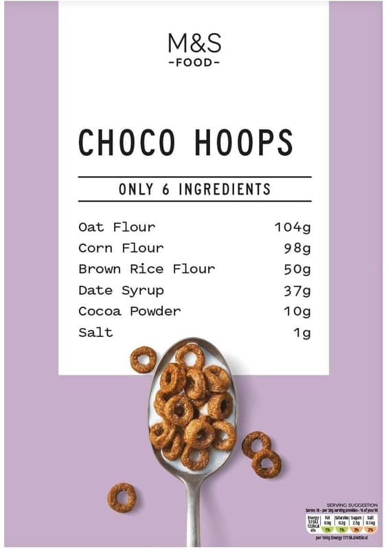 M&S Food Only XX Chocolate Hoops