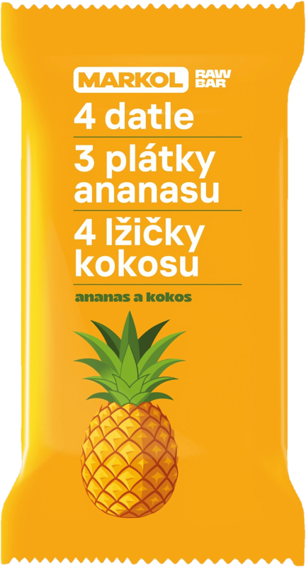 Markol Pineapple bar with coconut