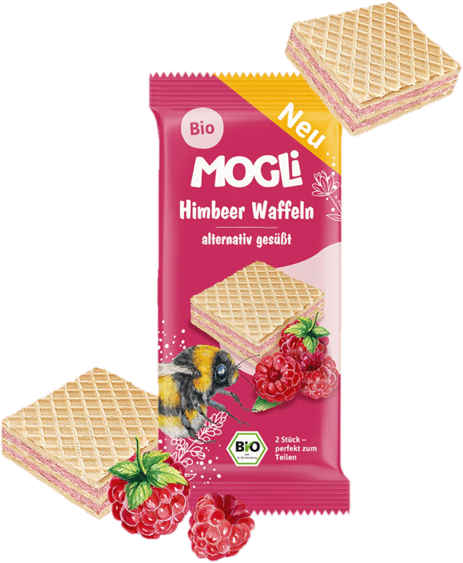 Mogli BIO Malinové vafličky