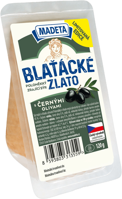 Madeta Blaťácké zlato s černými olivami