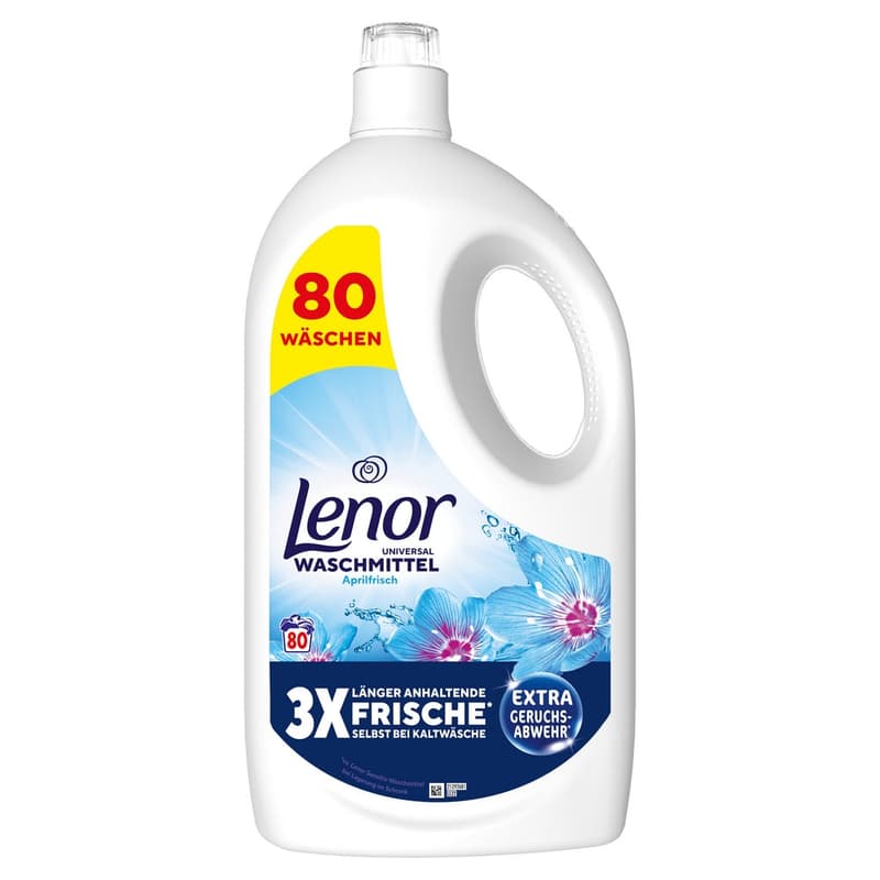 Lenor Universal April Fresh Liquid Detergent, 80 Washes, 3.6 L