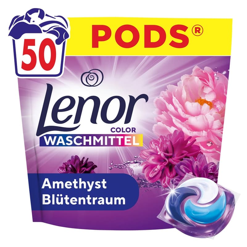 Lenor PODS® Color Amethyst Capsules, 50 Washes