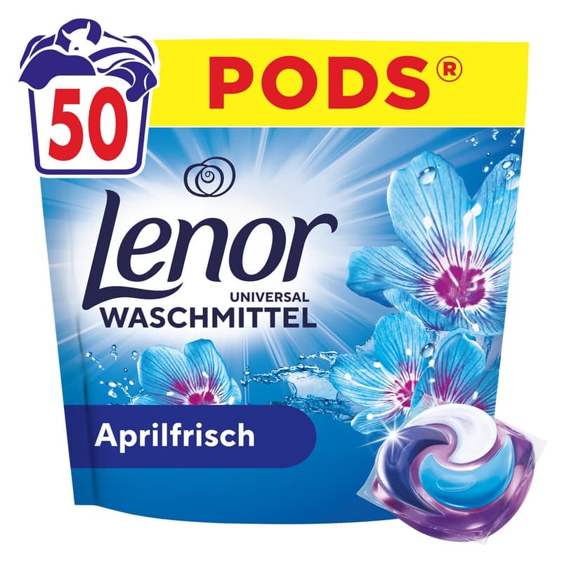 Lenor PODS® Universal April Fresh Capsules, 50 Washes