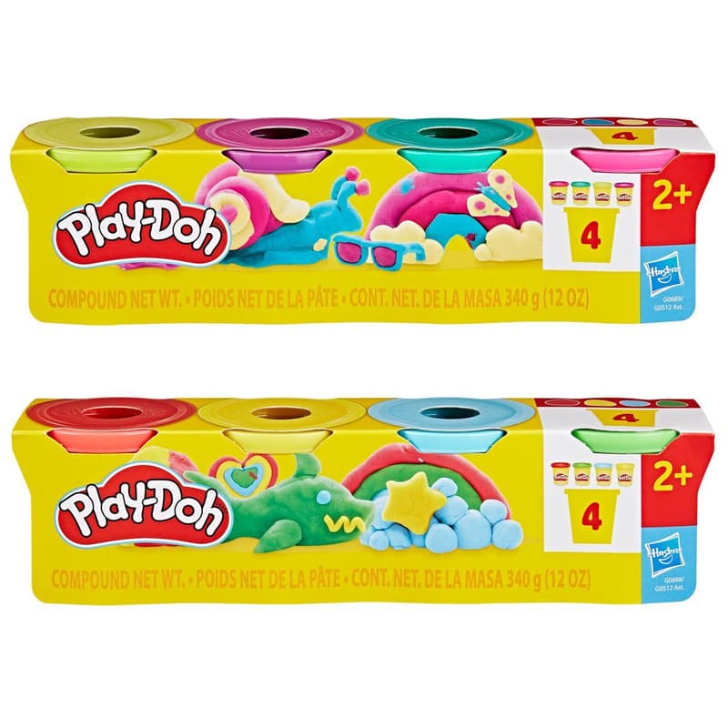 HASBRO - Play-Doh HASBRO - Play-Doh 4 cups 4 x 85 g, assorted