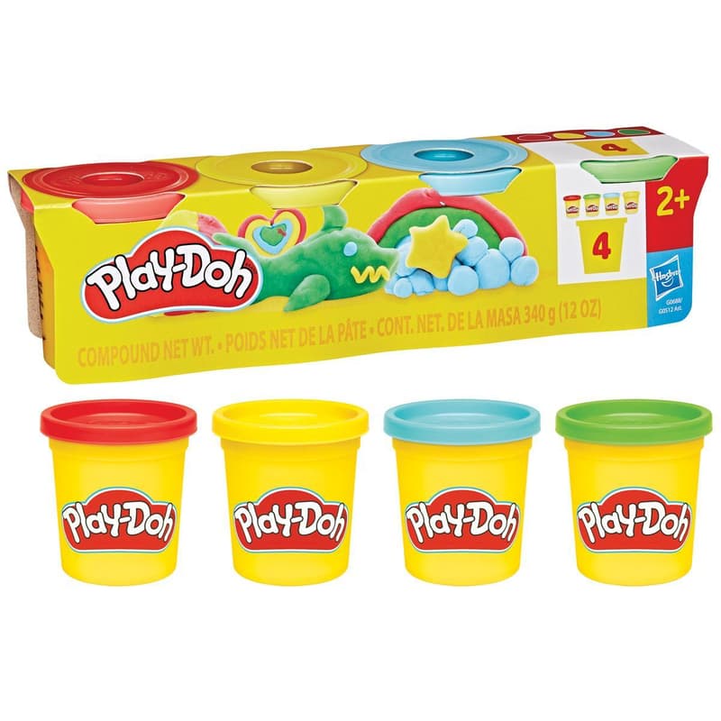 HASBRO - Play-Doh HASBRO - Play-Doh 4 cups 4 x 85 g, assorted