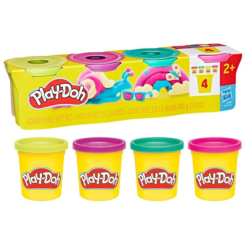 HASBRO - Play-Doh HASBRO - Play-Doh 4 cups 4 x 85 g, assorted
