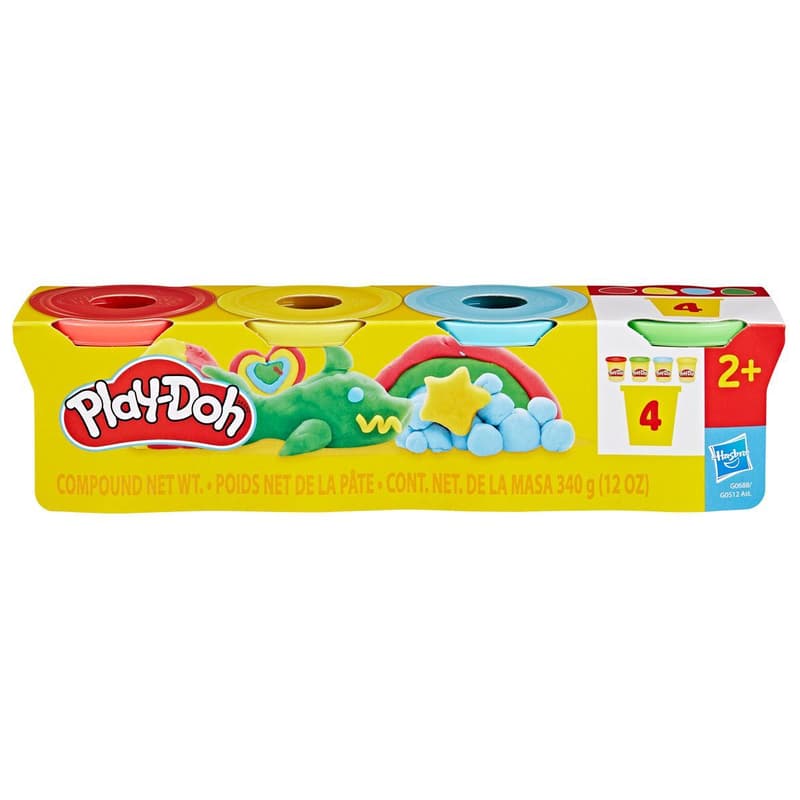 HASBRO - Play-Doh HASBRO - Play-Doh 4 cups 4 x 85 g, assorted