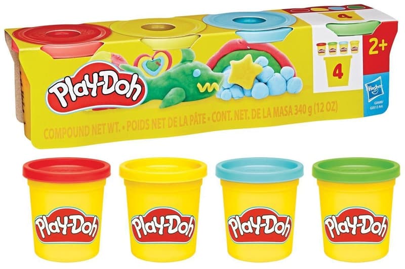 HASBRO - Play-Doh HASBRO - Play-Doh 4 cups 4 x 85 g, assorted