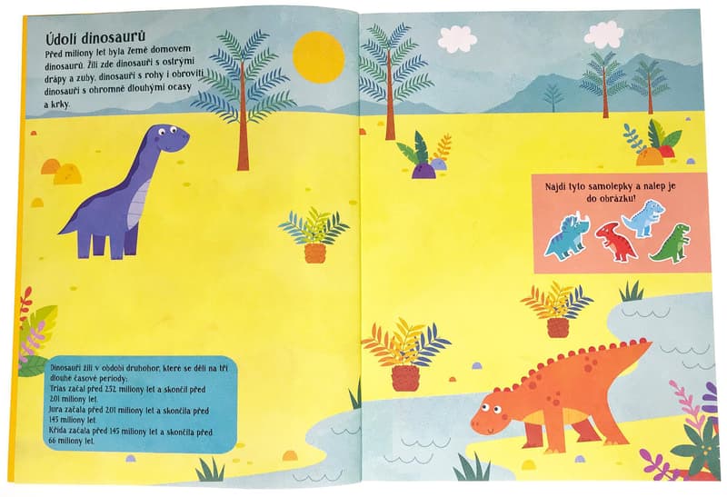 Dinosaurs Felt sticker play scene Book